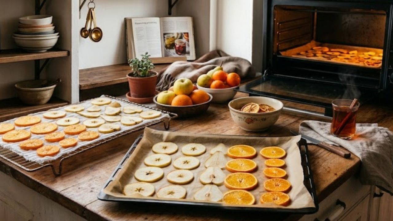 Cips yerine sağlıklı kış atıştırmalığı: Kararmadan fırında ve güneşte meyve kurutma rehberi