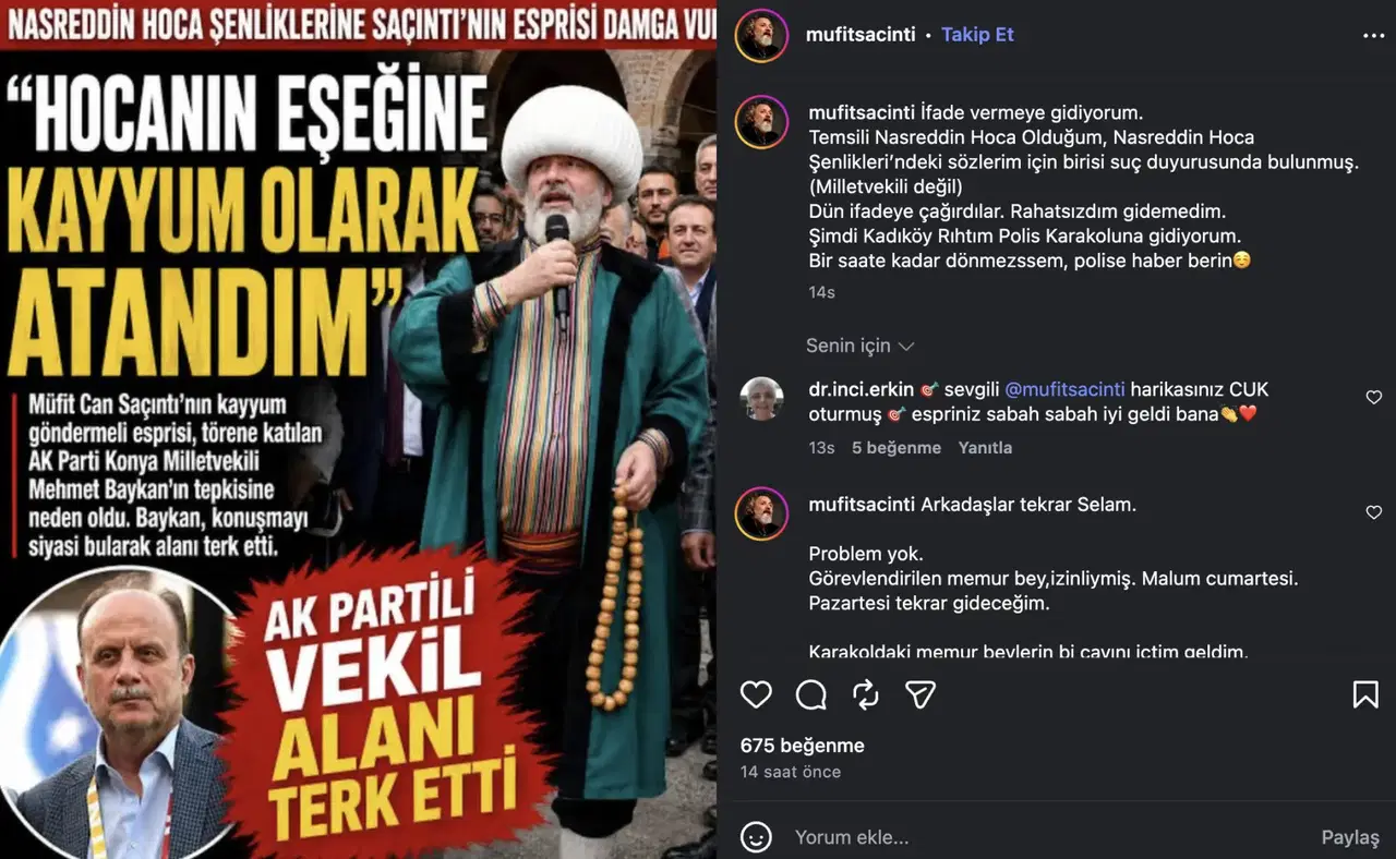 Kayyım şakası yapan ünlü oyuncu Müfit Can Saçıntı ifadeye çağrıldı 2 kayyim sakasi yapan unlu oyuncu mufit can sacinti ifadeye cagrildi 0 fZZGrBsf