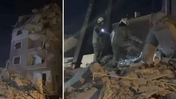 Küçükçekmece’de bina yıkım esnasında çöktü: Yoldan geçen 2 kişi yaralandı