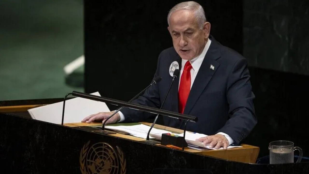 bm genel kurulunda protesto netanyahu bos salona konustu 0 mdAGpZzi