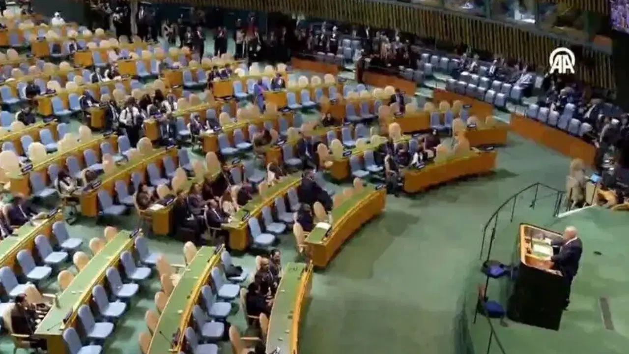 BM Genel Kurulu’nda protesto… Netanyahu boş salona konuştu!