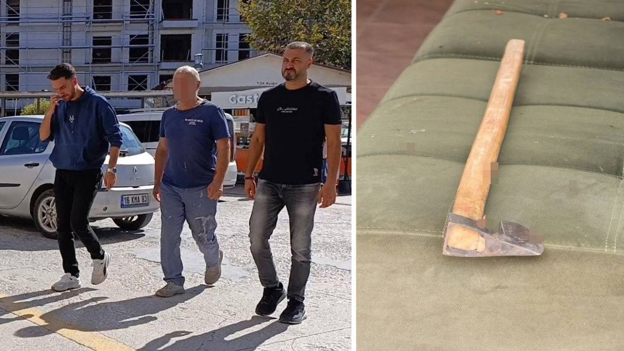 Bursa’da mezarlıkta baltalı kavga: Husumetlisini başından yaraladı