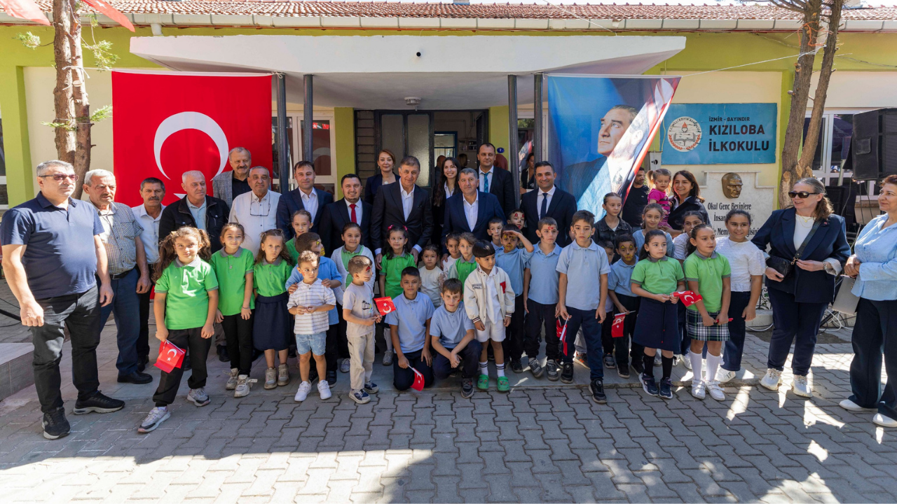 İzmir Büyükşehir Belediyesi, Kızıloba İlkokulu’nu yenilendi