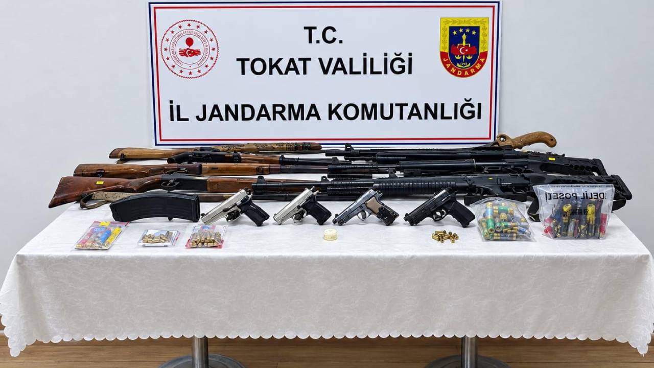 tokatta silah ticareti ve kacakciligi operasyonu 15 gozalti FHVTCufN