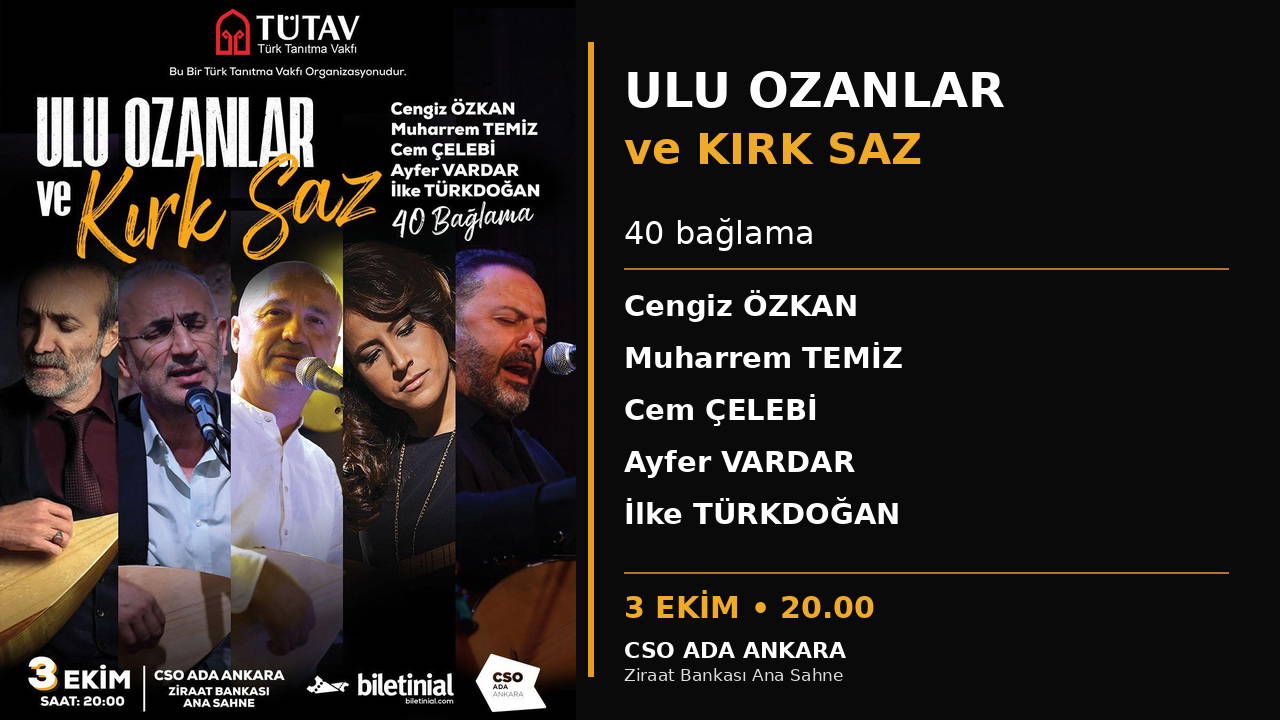 Ulu ozanların ezgileri 40 bağlamayla Ankara’da yankılanacak